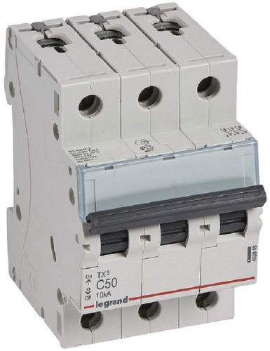 Выключатель автоматический Legrand TX3 6000 3п 50А C 10кА фото Выключатель автоматический Legrand TX3 6000 3п 50А C 10кА картинка